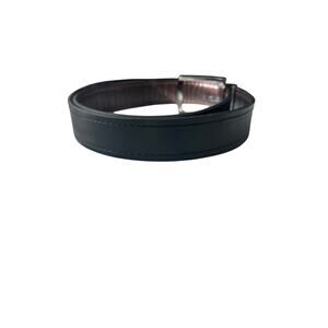 Leather black/brown reversible belt 34”